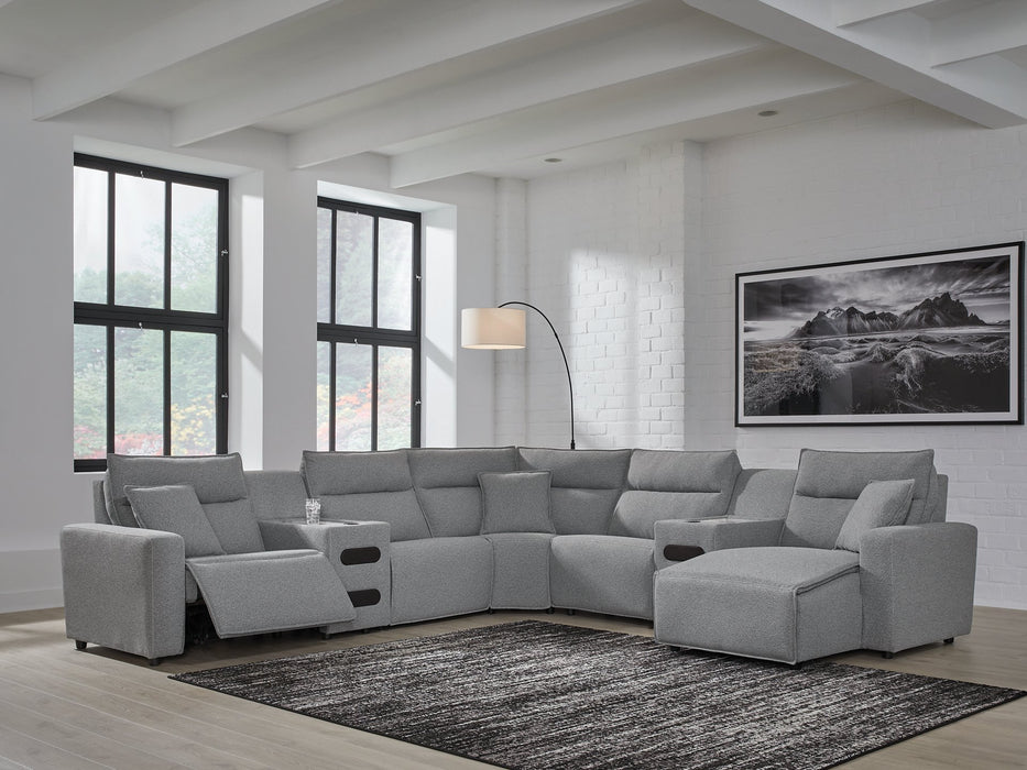 Modmax Power Reclining Sectional with Chaise - Furniture Bros & Mattress (Bolingbrook, IL)