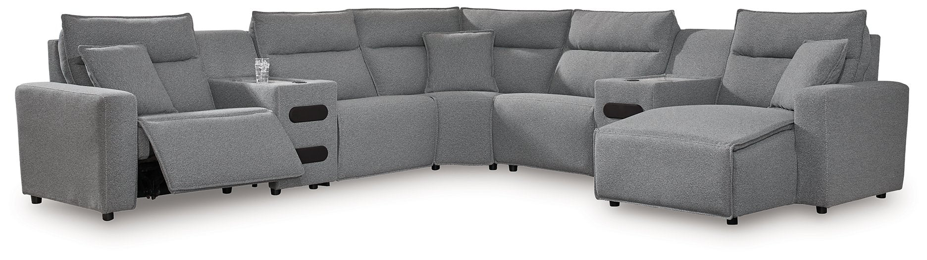Modmax Power Reclining Sectional with Chaise - Furniture Bros & Mattress (Bolingbrook, IL)