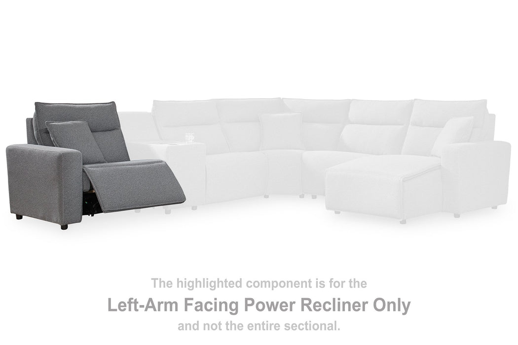 Modmax Reclining Sectional with Console - Furniture Bros & Mattress (Bolingbrook, IL)