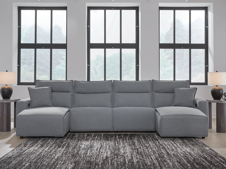Modmax Power Reclining Sectional with Chaise - Furniture Bros & Mattress (Bolingbrook, IL)