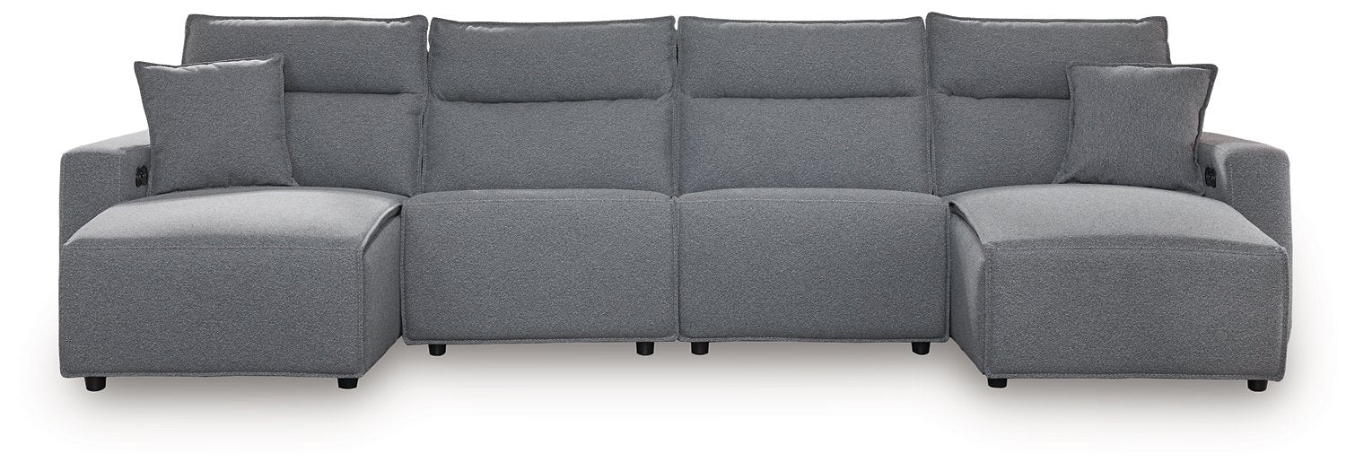 Modmax Power Reclining Sectional with Chaise - Furniture Bros & Mattress (Bolingbrook, IL)