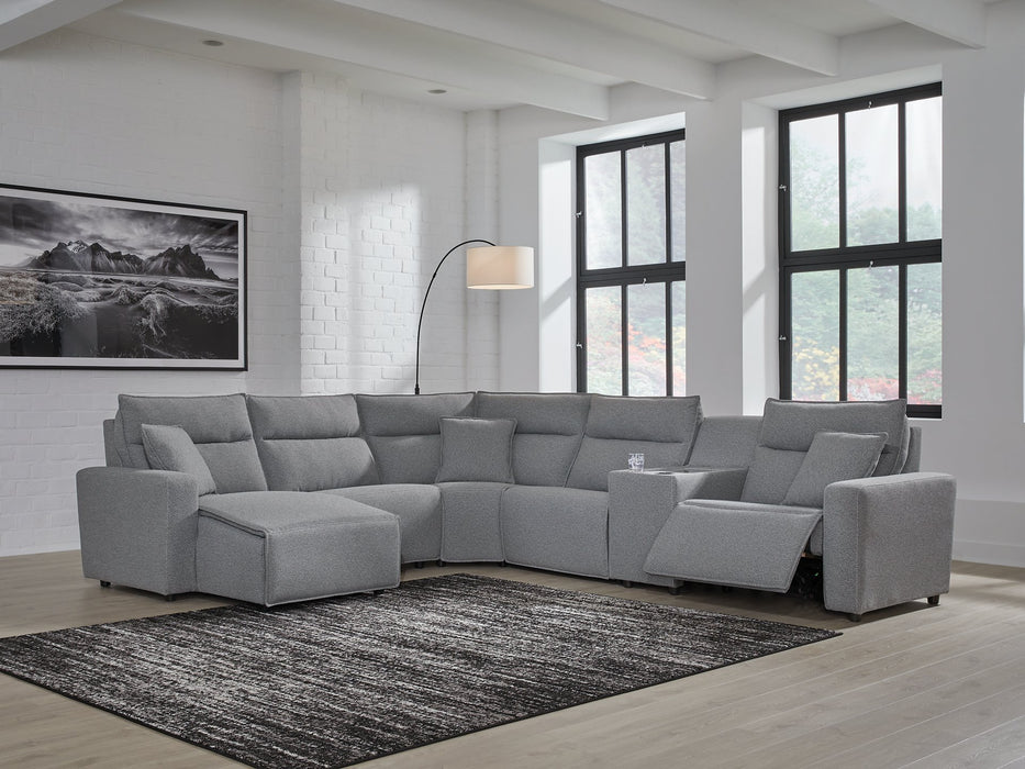 Modmax Power Reclining Sectional with Chaise - Furniture Bros & Mattress (Bolingbrook, IL)