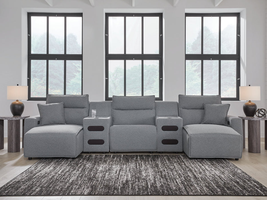 Modmax Power Reclining Sectional with Chaise - Furniture Bros & Mattress (Bolingbrook, IL)