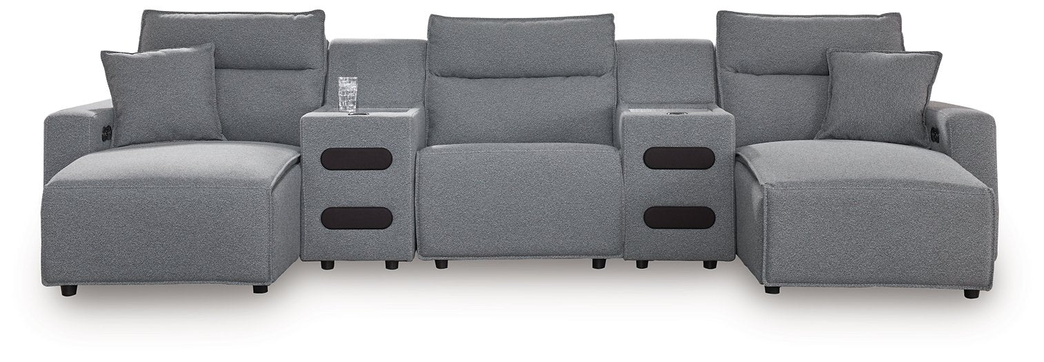 Modmax Power Reclining Sectional with Chaise - Furniture Bros & Mattress (Bolingbrook, IL)