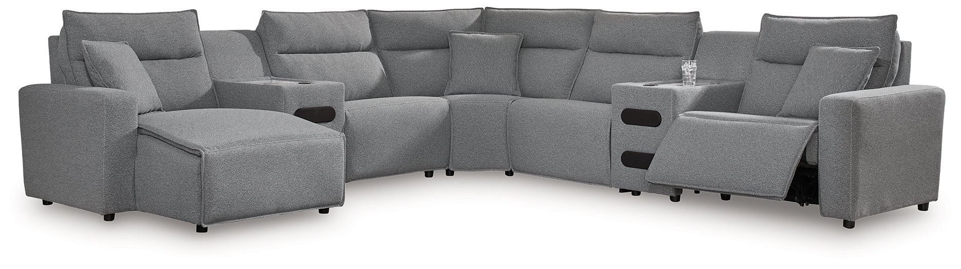 Modmax Power Reclining Sectional with Chaise - Furniture Bros & Mattress (Bolingbrook, IL)