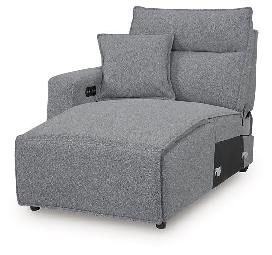 ModMax II Reclining Sectional with Chaise and Audio Console - Furniture Bros & Mattress (Bolingbrook, IL)