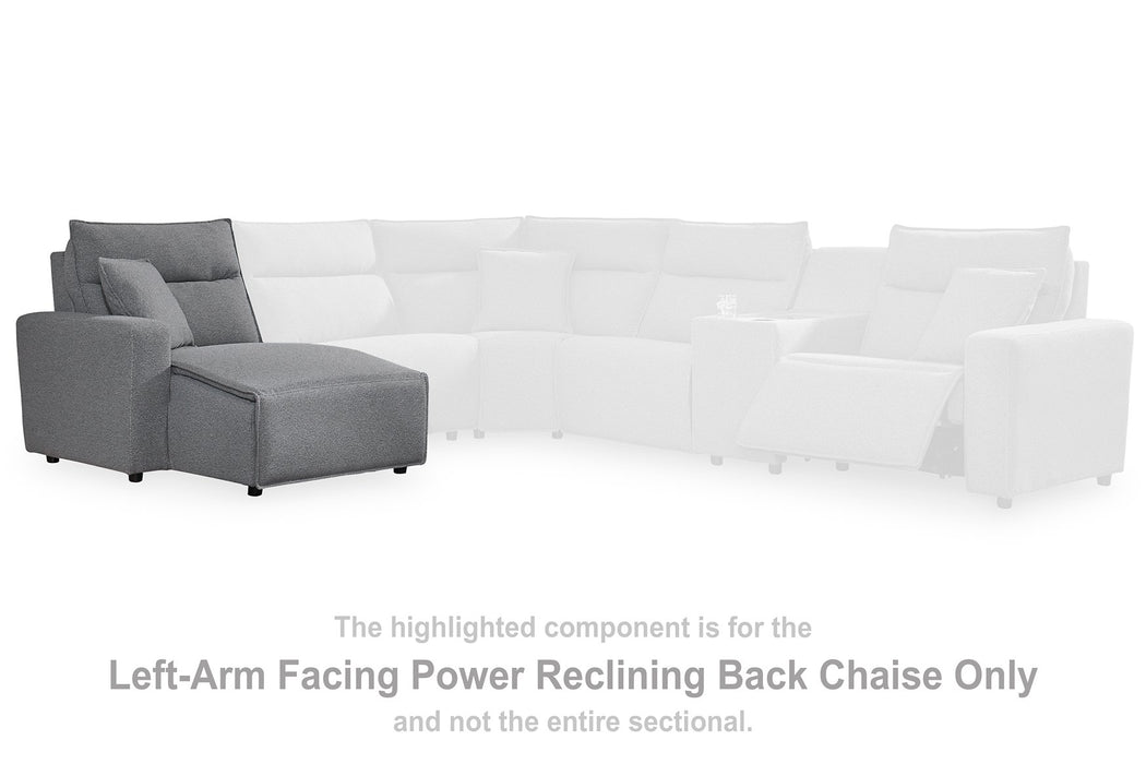 ModMax II Reclining Sectional with Chaise and Audio Console - Furniture Bros & Mattress (Bolingbrook, IL)