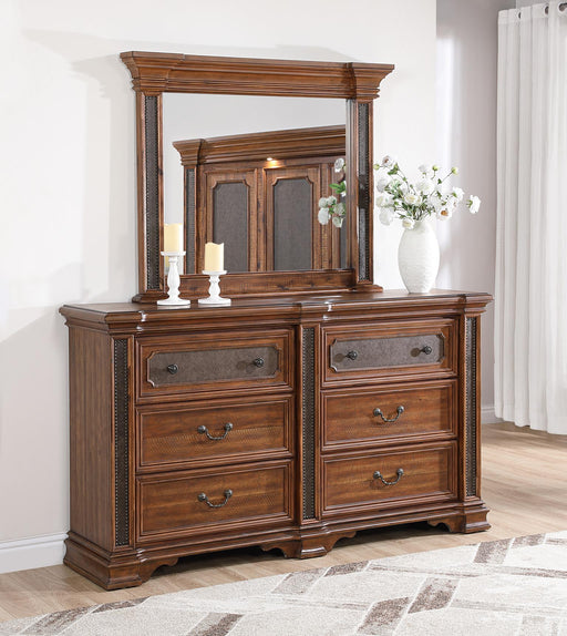 B020 Brown Dresser - Furniture Bros & Mattress (Bolingbrook, IL)