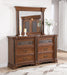 B020 Brown Dresser - Furniture Bros & Mattress (Bolingbrook, IL)