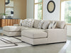 Laurelgrove Double Chaise Sectional - Furniture Bros & Mattress (Bolingbrook, IL)