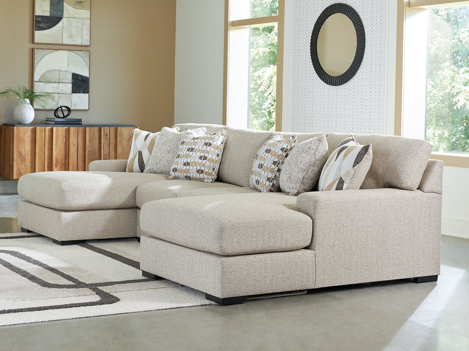 Laurelgrove Double Chaise Sectional - Furniture Bros & Mattress (Bolingbrook, IL)