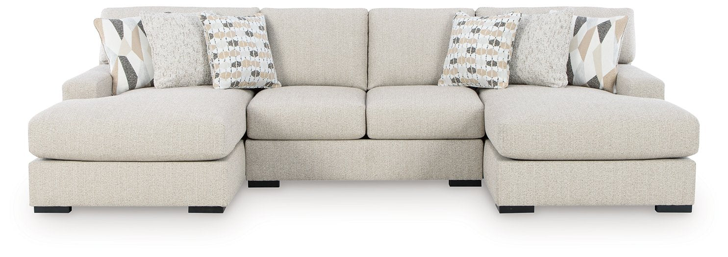 Laurelgrove Double Chaise Sectional - Furniture Bros & Mattress (Bolingbrook, IL)