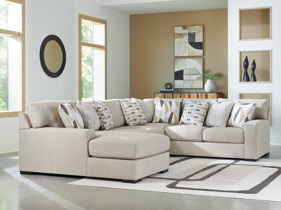 Laurelgrove Sectional with Chaise - Furniture Bros & Mattress (Bolingbrook, IL)