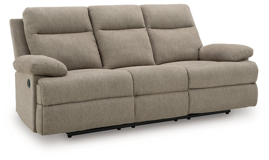 Side-Swipe Reclining Sofa with Drop Down Table - Furniture Bros & Mattress (Bolingbrook, IL)