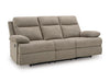 Side-Swipe Reclining Sofa with Drop Down Table - Furniture Bros & Mattress (Bolingbrook, IL)
