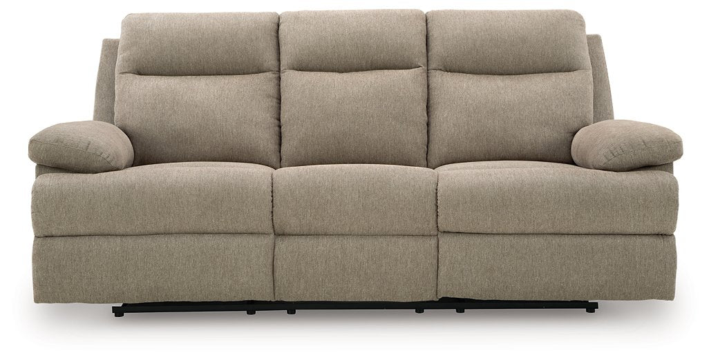 Side-Swipe Reclining Sofa with Drop Down Table - Furniture Bros & Mattress (Bolingbrook, IL)