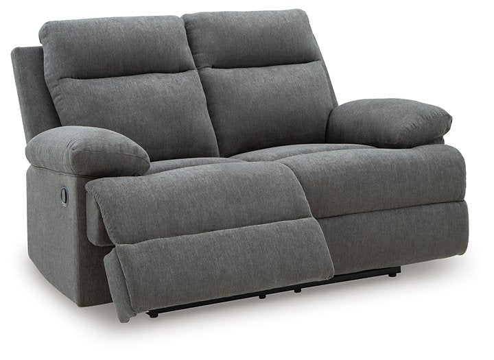 Side-Swipe Reclining Loveseat - Furniture Bros & Mattress (Bolingbrook, IL)