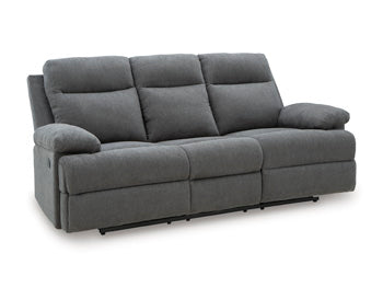 Side-Swipe Reclining Sofa with Drop Down Table - Furniture Bros & Mattress (Bolingbrook, IL)