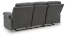 Side-Swipe Reclining Sofa with Drop Down Table - Furniture Bros & Mattress (Bolingbrook, IL)