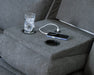 Side-Swipe Reclining Sofa with Drop Down Table - Furniture Bros & Mattress (Bolingbrook, IL)