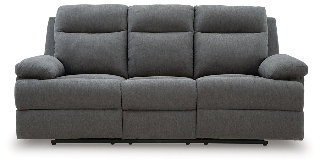 Side-Swipe Reclining Sofa with Drop Down Table - Furniture Bros & Mattress (Bolingbrook, IL)