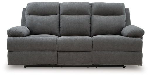 Side-Swipe Reclining Sofa with Drop Down Table - Furniture Bros & Mattress (Bolingbrook, IL)