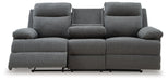 Side-Swipe Reclining Sofa with Drop Down Table - Furniture Bros & Mattress (Bolingbrook, IL)