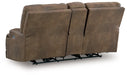 Beckley Place Power Reclining Loveseat with Console - Furniture Bros & Mattress (Bolingbrook, IL)