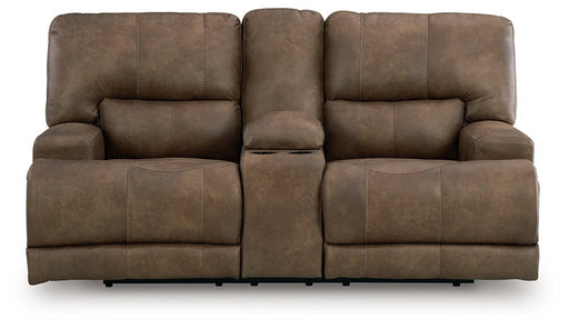 Beckley Place Power Reclining Loveseat with Console - Furniture Bros & Mattress (Bolingbrook, IL)