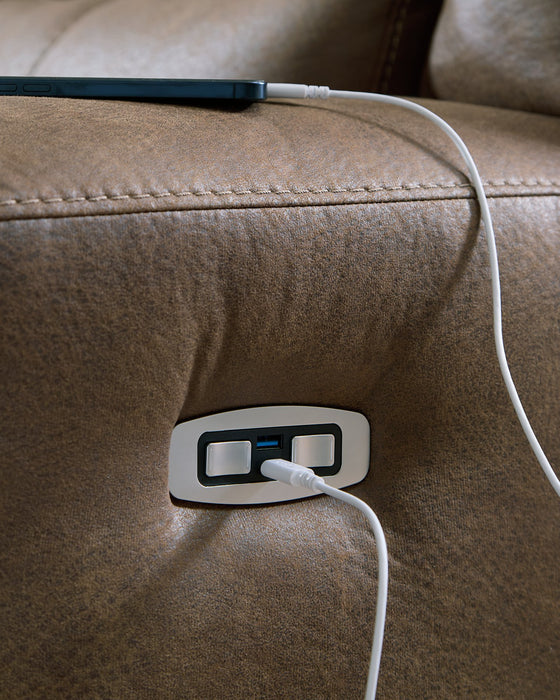 Beckley Place Power Reclining Sofa - Furniture Bros & Mattress (Bolingbrook, IL)