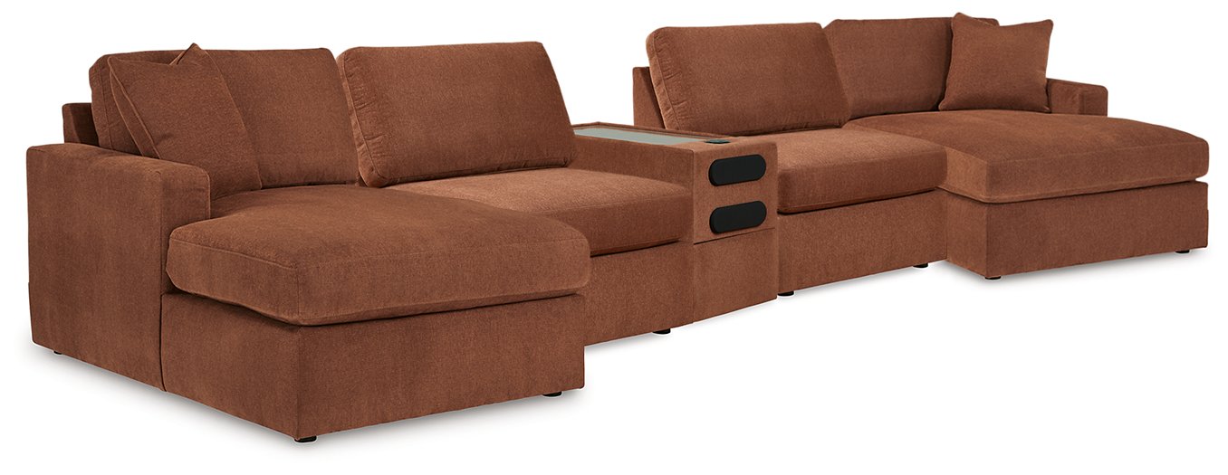 Modmax 5 Piece Sectional with Audio Console - Furniture Bros & Mattress (Bolingbrook, IL)
