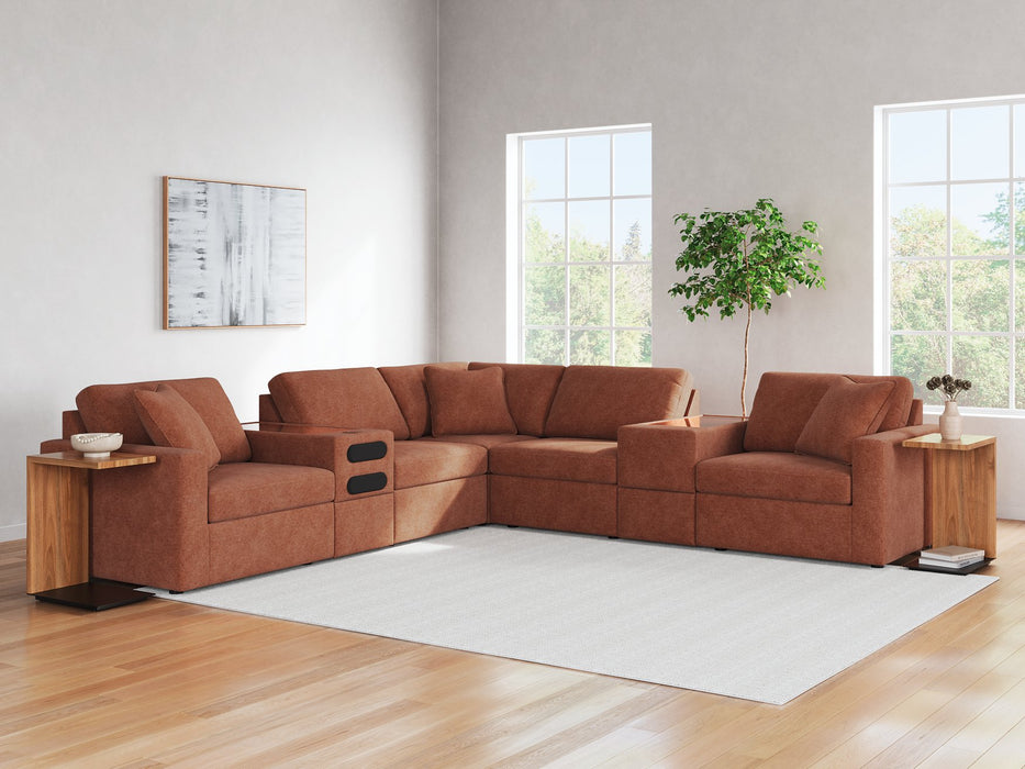Modmax Balanced Sectional with Audio and Storage Consoles - Furniture Bros & Mattress (Bolingbrook, IL)