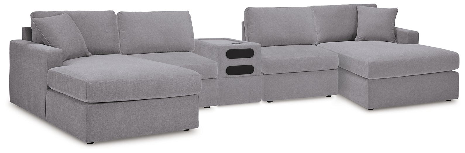 Modmax 5 Piece Sectional with Audio Console - Furniture Bros & Mattress (Bolingbrook, IL)
