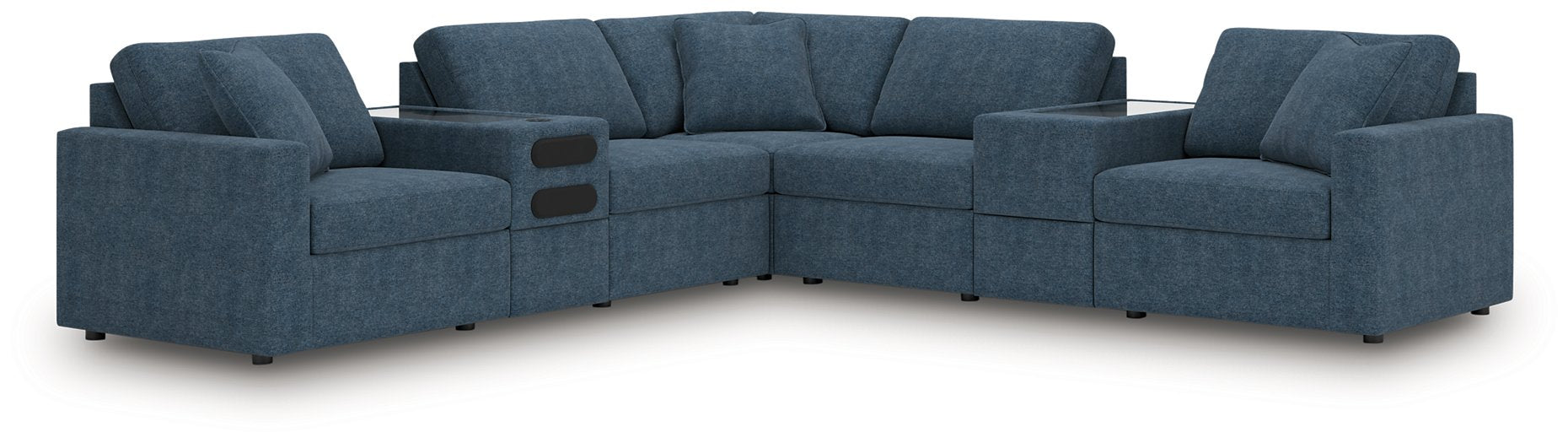 Modmax Balanced Sectional with Audio and Storage Consoles - Furniture Bros & Mattress (Bolingbrook, IL)
