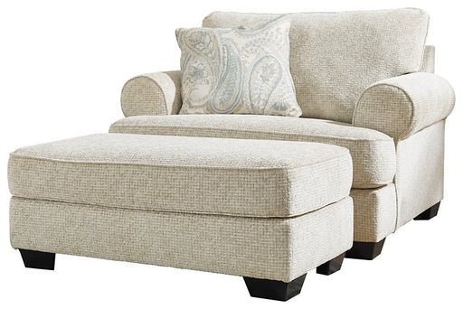 Monaghan Oversized Chair and Ottoman - Furniture Bros & Mattress (Bolingbrook, IL)