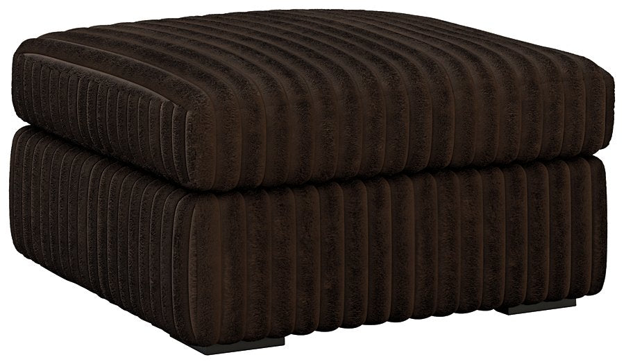 Midnight-Madness Oversized Accent Ottoman - Furniture Bros & Mattress (Bolingbrook, IL)