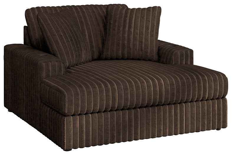 Midnight-Madness Oversized Chaise - Furniture Bros & Mattress (Bolingbrook, IL)