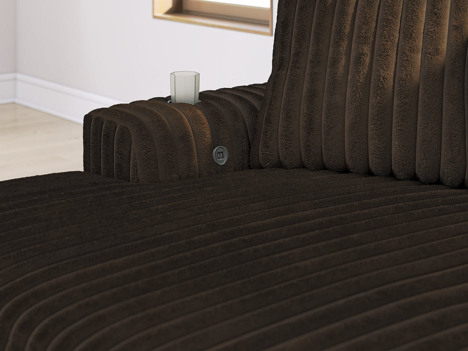 Midnight-Madness Oversized Chaise - Furniture Bros & Mattress (Bolingbrook, IL)