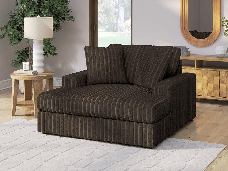 Midnight-Madness Oversized Chaise - Furniture Bros & Mattress (Bolingbrook, IL)