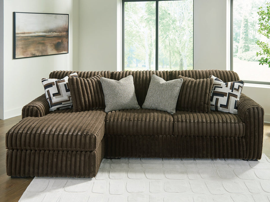 Midnight-Madness Sectional Sofa with Chaise - Furniture Bros & Mattress (Bolingbrook, IL)