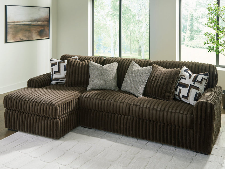 Midnight-Madness Sectional Sofa with Chaise - Furniture Bros & Mattress (Bolingbrook, IL)