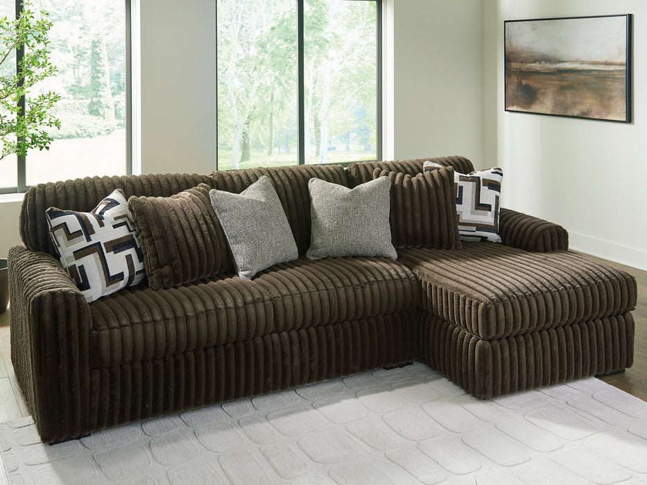 Midnight-Madness Sectional Sofa with Chaise - Furniture Bros & Mattress (Bolingbrook, IL)