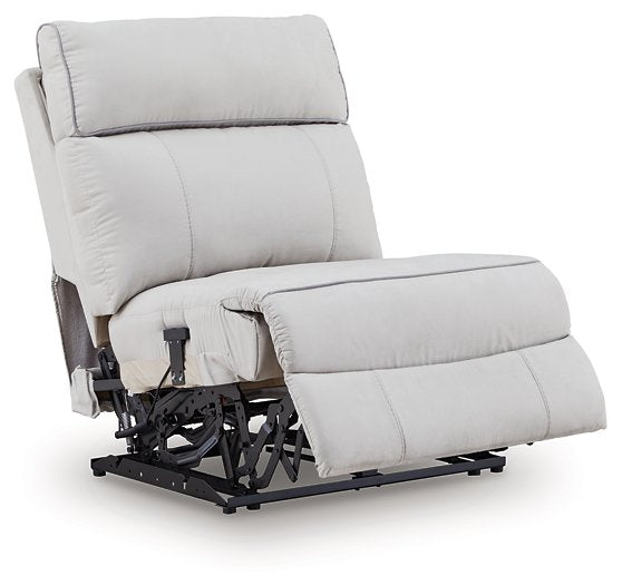 Social Pointe Reclining Sectional with Storage Console - Furniture Bros & Mattress (Bolingbrook, IL)