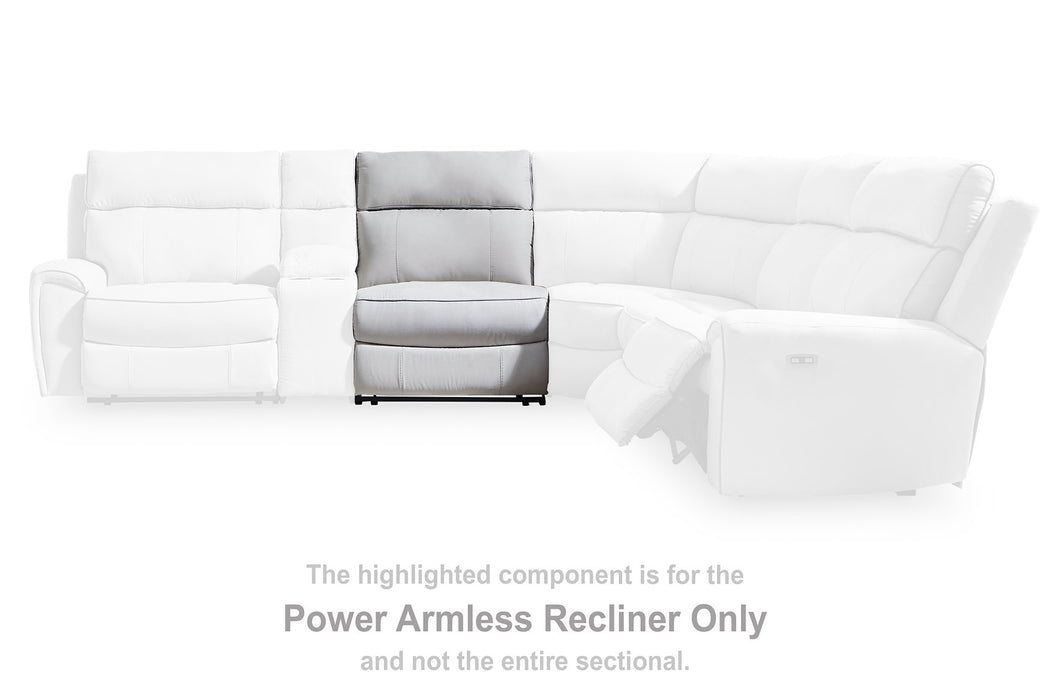Social Pointe Reclining Sectional with Storage Console - Furniture Bros & Mattress (Bolingbrook, IL)