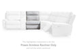 Social Pointe Reclining Sectional with Storage Console - Furniture Bros & Mattress (Bolingbrook, IL)