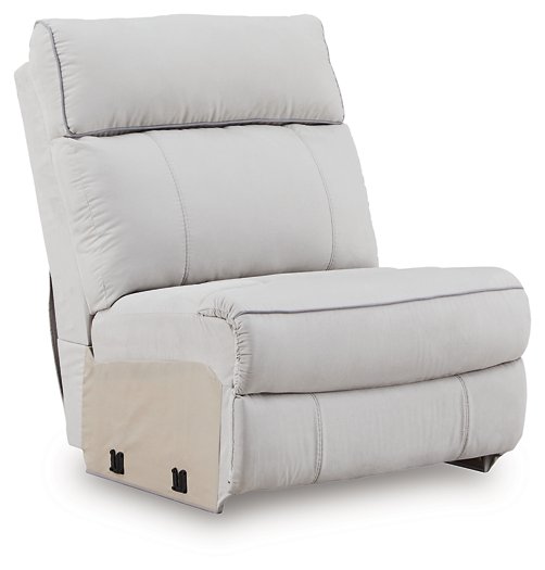 Social Pointe Reclining Sectional with Storage Console - Furniture Bros & Mattress (Bolingbrook, IL)