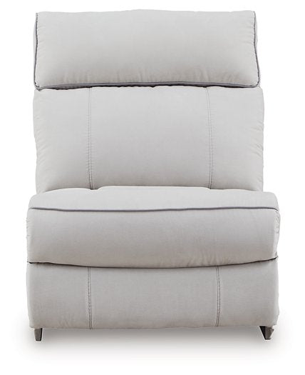 Social Pointe Reclining Sectional with Storage Console - Furniture Bros & Mattress (Bolingbrook, IL)