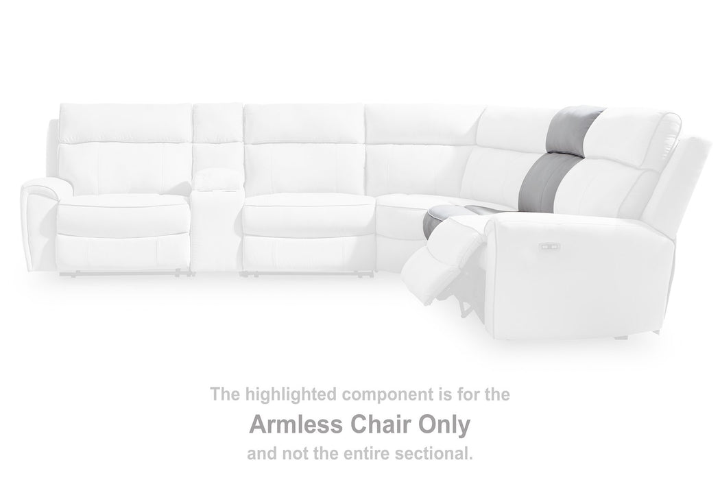 Social Pointe Reclining Sectional with Storage Console - Furniture Bros & Mattress (Bolingbrook, IL)