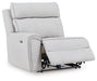Social Pointe Reclining Sectional with Storage Console - Furniture Bros & Mattress (Bolingbrook, IL)