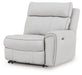 Social Pointe Reclining Sectional with Storage Console - Furniture Bros & Mattress (Bolingbrook, IL)